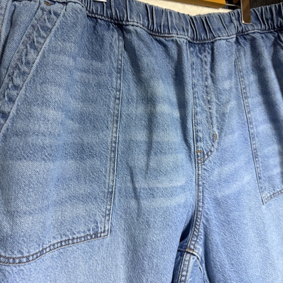 Madewell Women's Jeans 3X Pull-On Relaxed Beswick - Elastic Waist - Picture 3 of 9